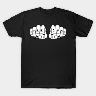 Hold Fast knuckle tattoo T-Shirt